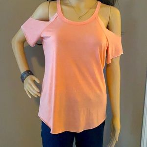 Express cold shoulder tee size xs